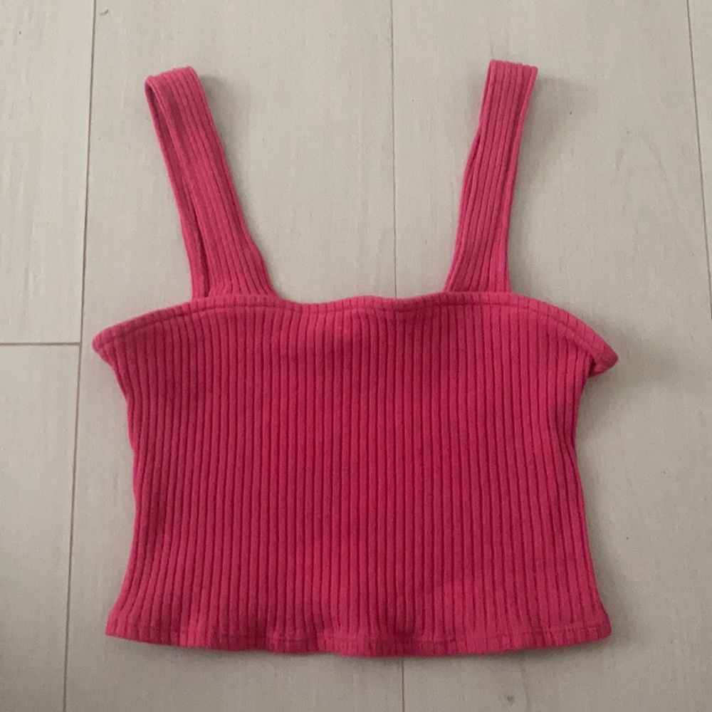 Hot pink crop top